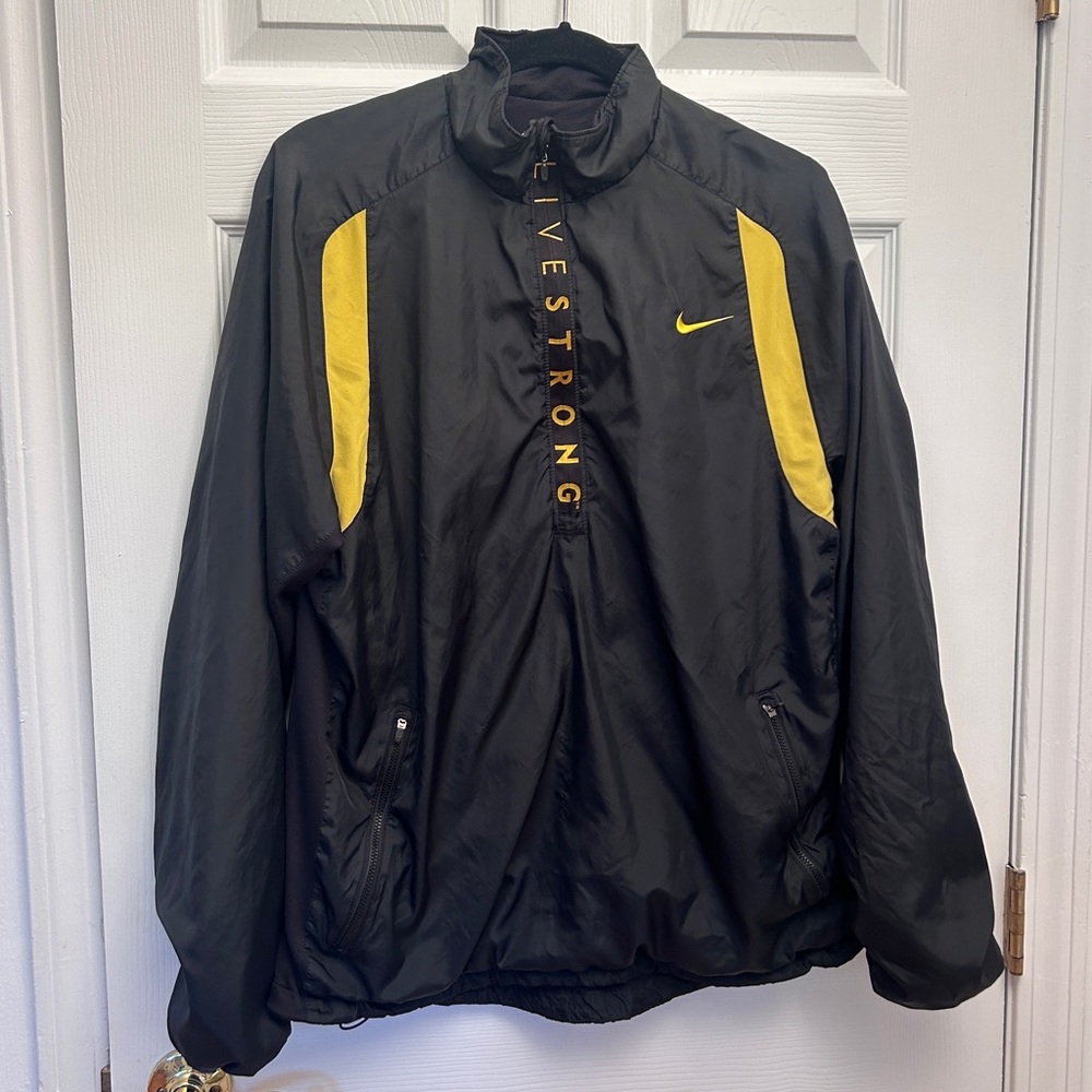 Nike Livestrong Black & Yellow Windbreaker Jacket - Men's